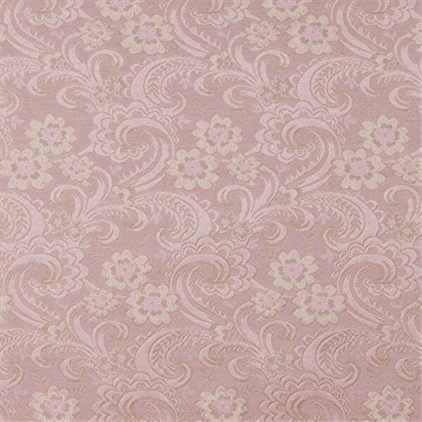 Designer Fabrics D120 54 in. Wide Gold And Pink; Paisley Floral Brocade Upholstery Fabric D120 - main
